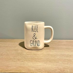 Rae Dunn Rise and Grind Coffee Mug New